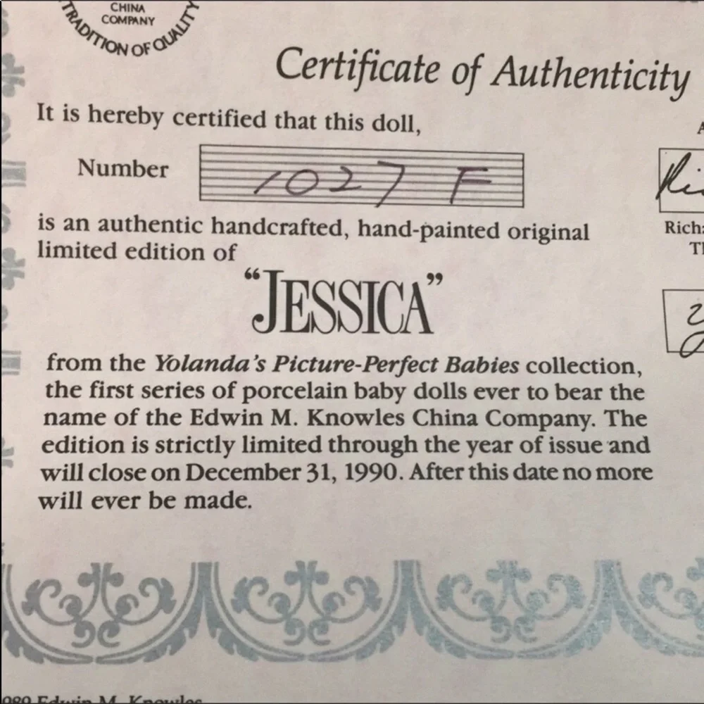 Vintage Edwin M Knowles “JESSICA”